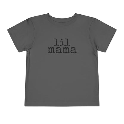 Lil Mama Girl Toddler T-Shirt dark heather gray