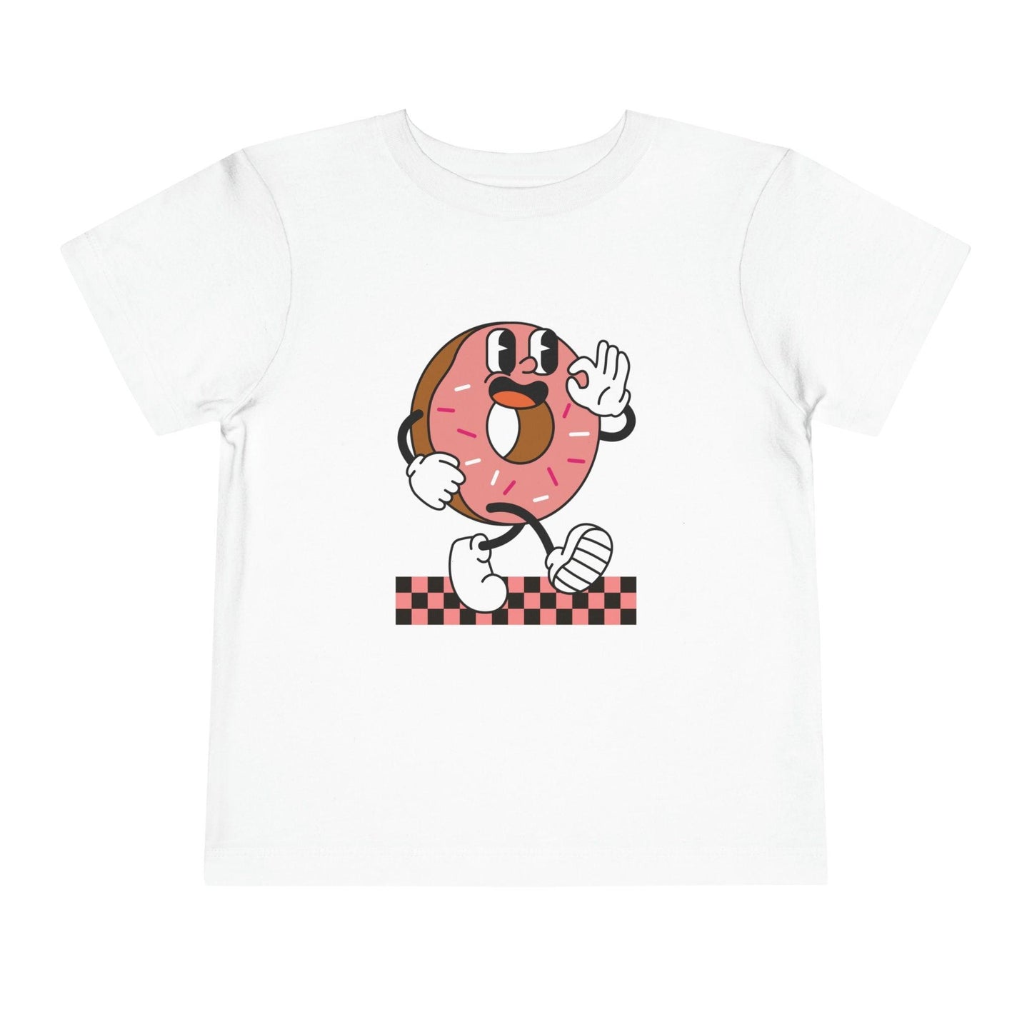 Donut Toddler Retro T-Shirt white