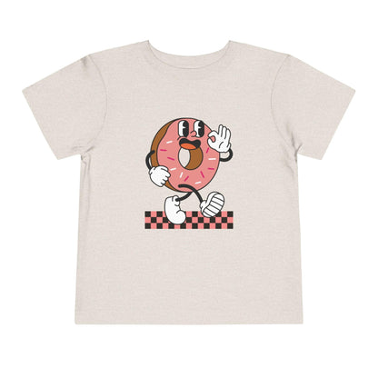 Donut Toddler Retro T-Shirt heather dust