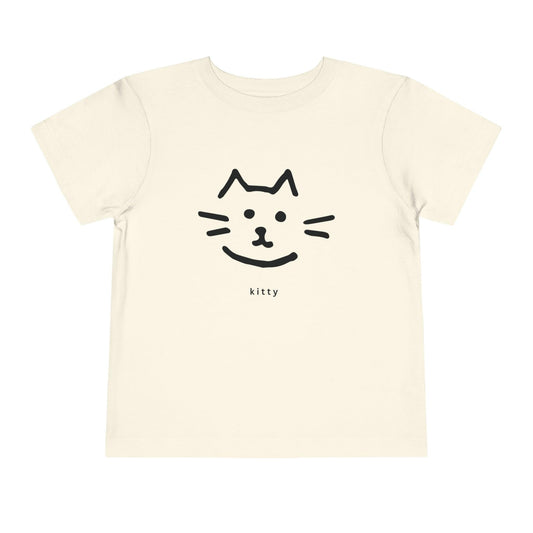 Cute Kitty Cat Toddler T-Shirt natural